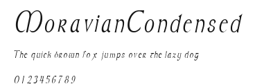MoravianCondensed Preview