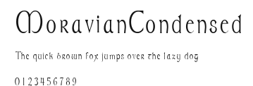 MoravianCondensed Preview