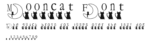 Mooncat Font Preview