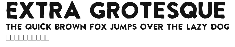 Extra Grotesque Preview