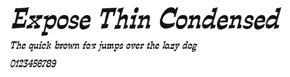 Expose Thin Condensed Preview