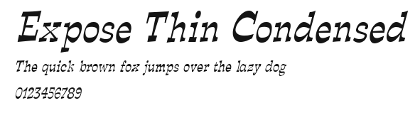 Expose Thin Condensed Preview