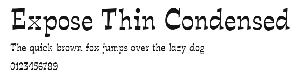 Expose Thin Condensed Preview