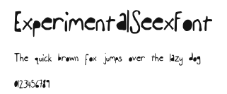 ExperimentalSeexFont Preview