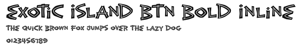 Exotic Island BTN Bold Inline Preview