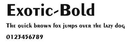 Exotic-Bold Preview