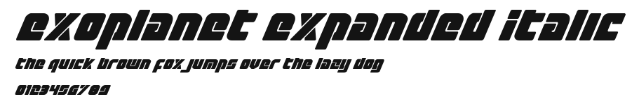 Exoplanet Expanded Italic Preview
