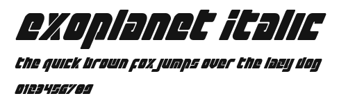 Exoplanet Italic Preview