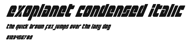 Exoplanet Condensed Italic Preview