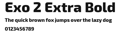 Exo 2 Extra Bold Preview
