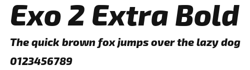 Exo 2 Extra Bold Preview
