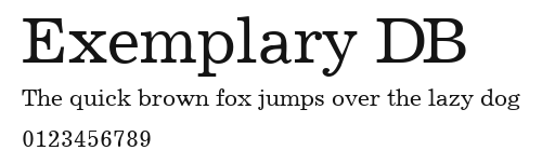 Exemplary DB Preview