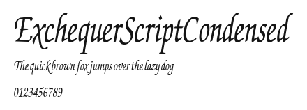 ExchequerScriptCondensed Preview