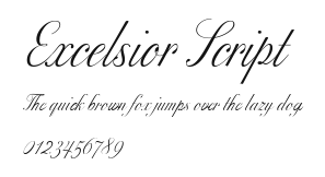 Excelsior Script Preview