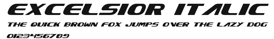 Excelsior Italic Preview