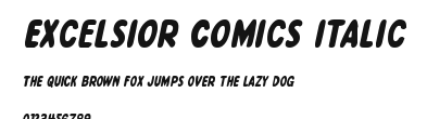 Excelsior Comics Italic Preview