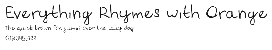 Everything Rhymes with Orange Preview