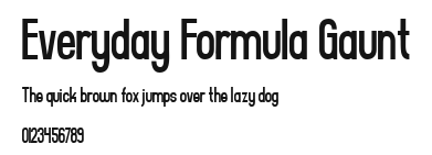 Everyday Formula Gaunt Preview