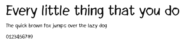 Every little thing that you do Preview