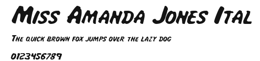 Miss Amanda Jones Ital Preview