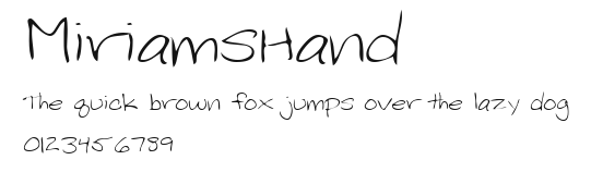MiriamsHand Preview