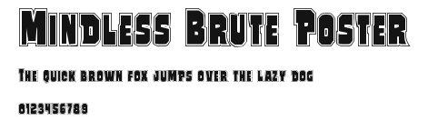 Mindless Brute Poster Preview