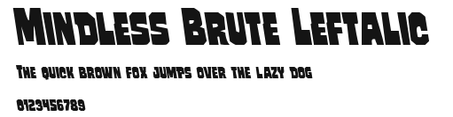 Mindless Brute Leftalic Preview
