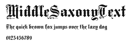 MiddleSaxonyText Preview