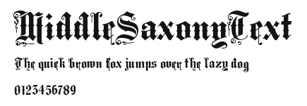 MiddleSaxonyText Preview