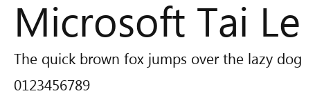 Microsoft Tai Le Preview