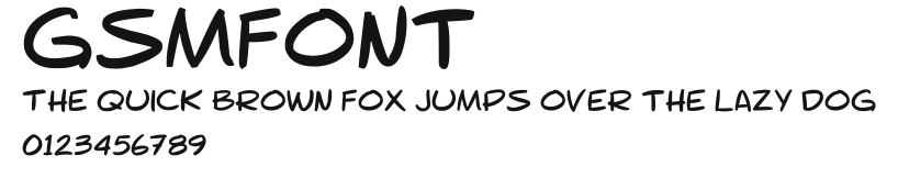 gsmfont Preview