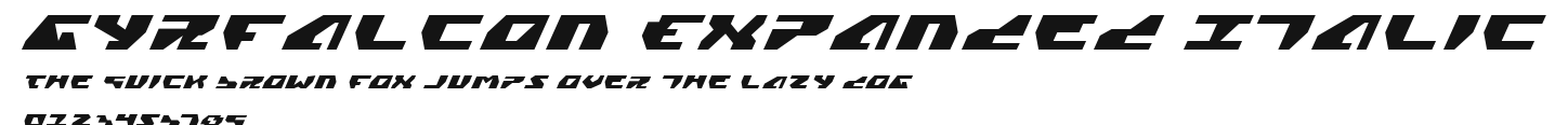 Gyrfalcon Expanded Italic Preview