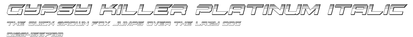 Gypsy Killer Platinum Italic Preview