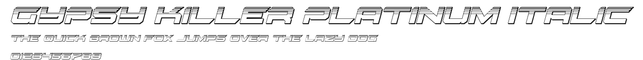 Gypsy Killer Platinum Italic Preview