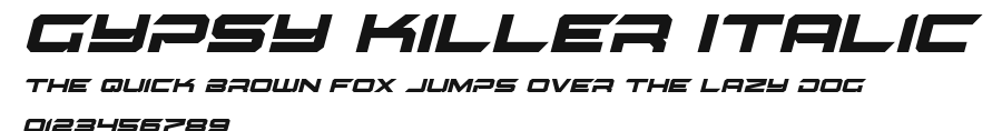 Gypsy Killer Italic Preview