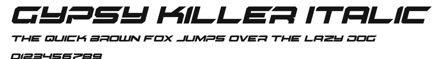 Gypsy Killer Italic Preview