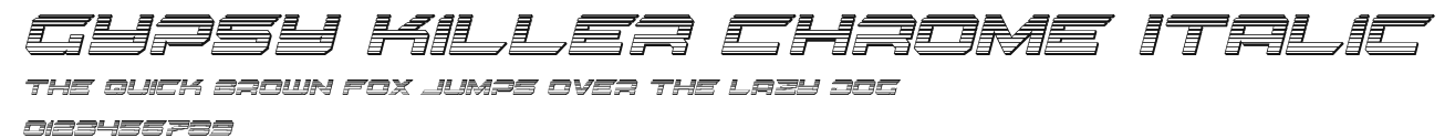 Gypsy Killer Chrome Italic Preview