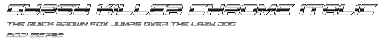 Gypsy Killer Chrome Italic Preview