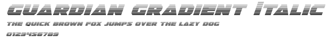 Guardian Gradient Italic Preview