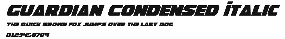 Guardian Condensed Italic Preview