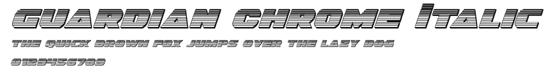 Guardian Chrome Italic Preview
