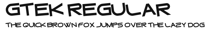 Gtek Regular Preview
