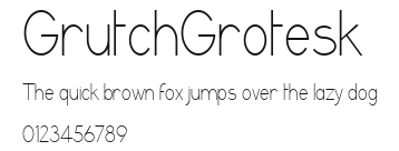 GrutchGrotesk Preview