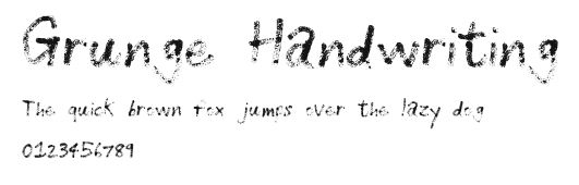Grunge Handwriting Preview