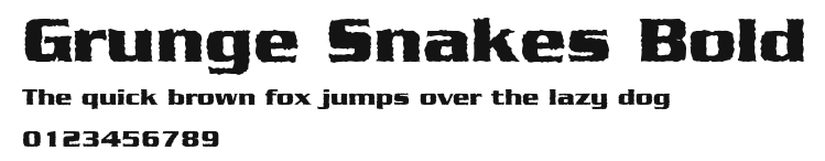 Grunge Snakes Bold Preview