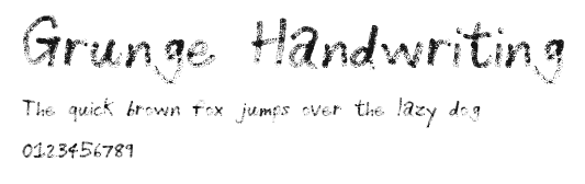 Grunge Handwriting Preview