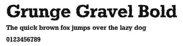 Grunge Gravel Bold Preview