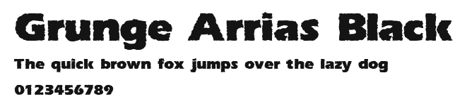 Grunge Arrias Black Preview