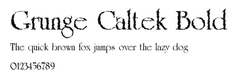 Grunge Caltek Bold Preview