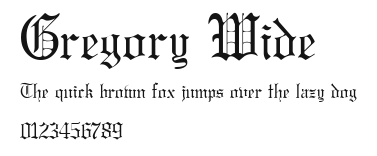 Gregory Wide Preview
